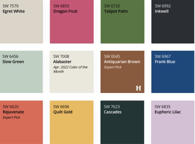 Sherwin Williams Color Mix 2025 - Paradox Pallete