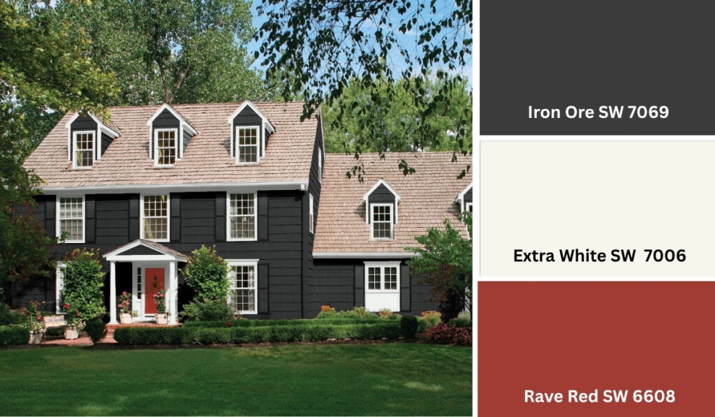 Exterior Home With Trending Colors For Resale