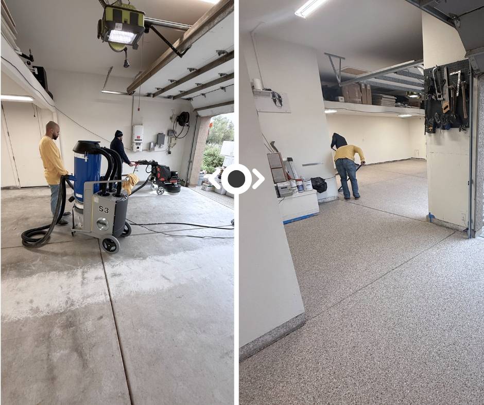 Epoxy + Polyaspartic Garage Floor Coatings in Roseville, CA
