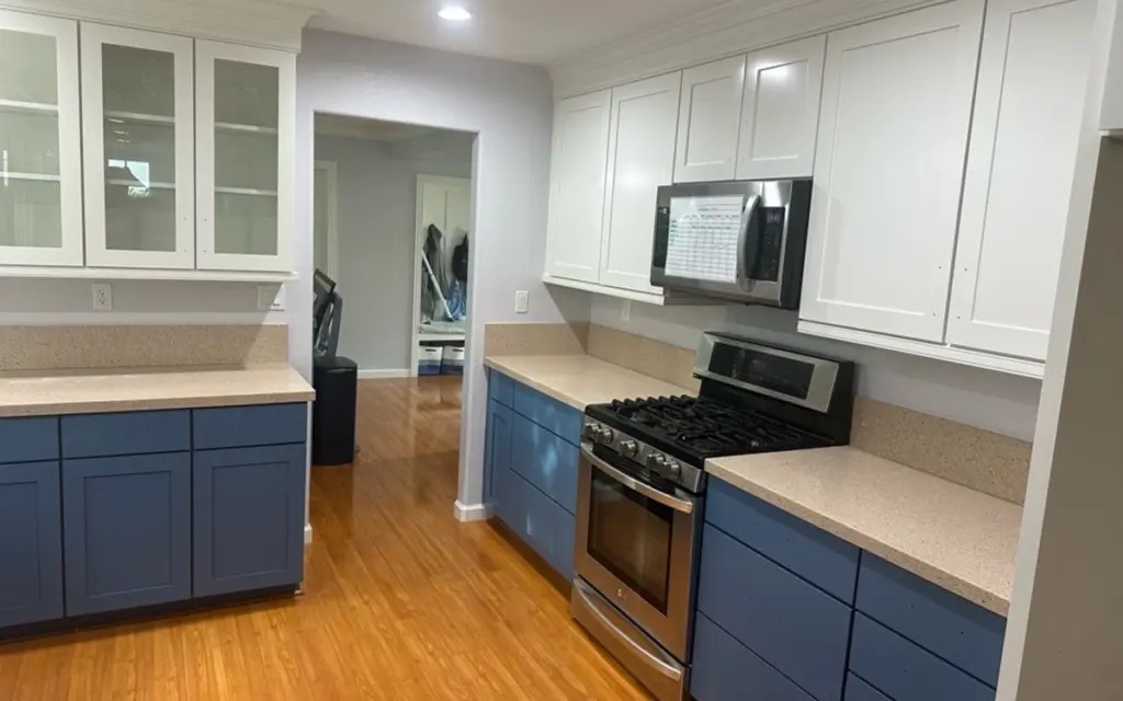 Trico Painting How to Make Builder-Grade Cabinets Look Custom (Without Replacing Them) make builder-grade cabinets look custom