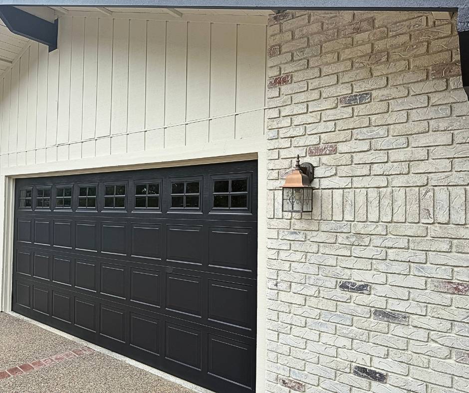 Brick limewash application in Loomis, California using Romabio lime wash tinted to homeowner specifications, professionally applied by Trico Painting.