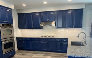 make builder-grade cabinets look custom