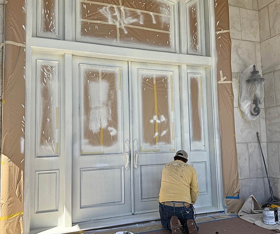Professional paint prep in Roseville CA – masking and priming by TRICO PAINTING