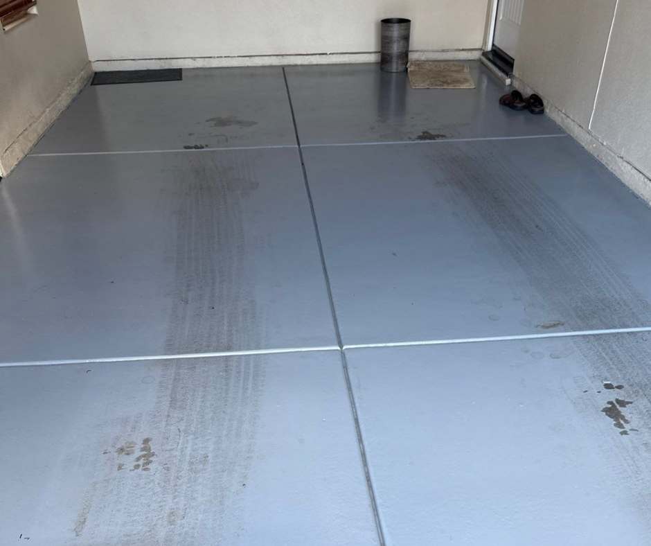 garage floor coating failure caused by moisture in Roseville CA
