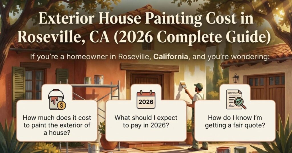Exterior house painting cost in Roseville, CA (2026 guide) – Trico Painting